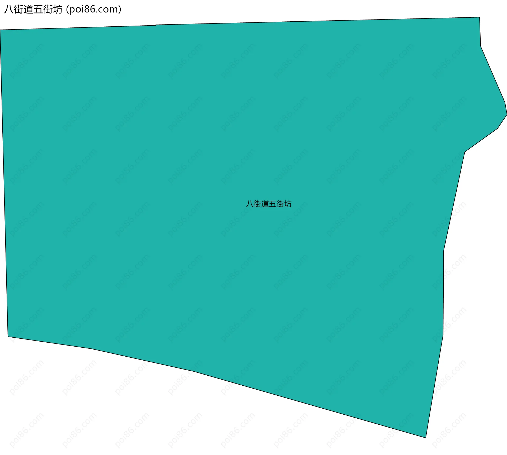 八街道五街坊边界地图