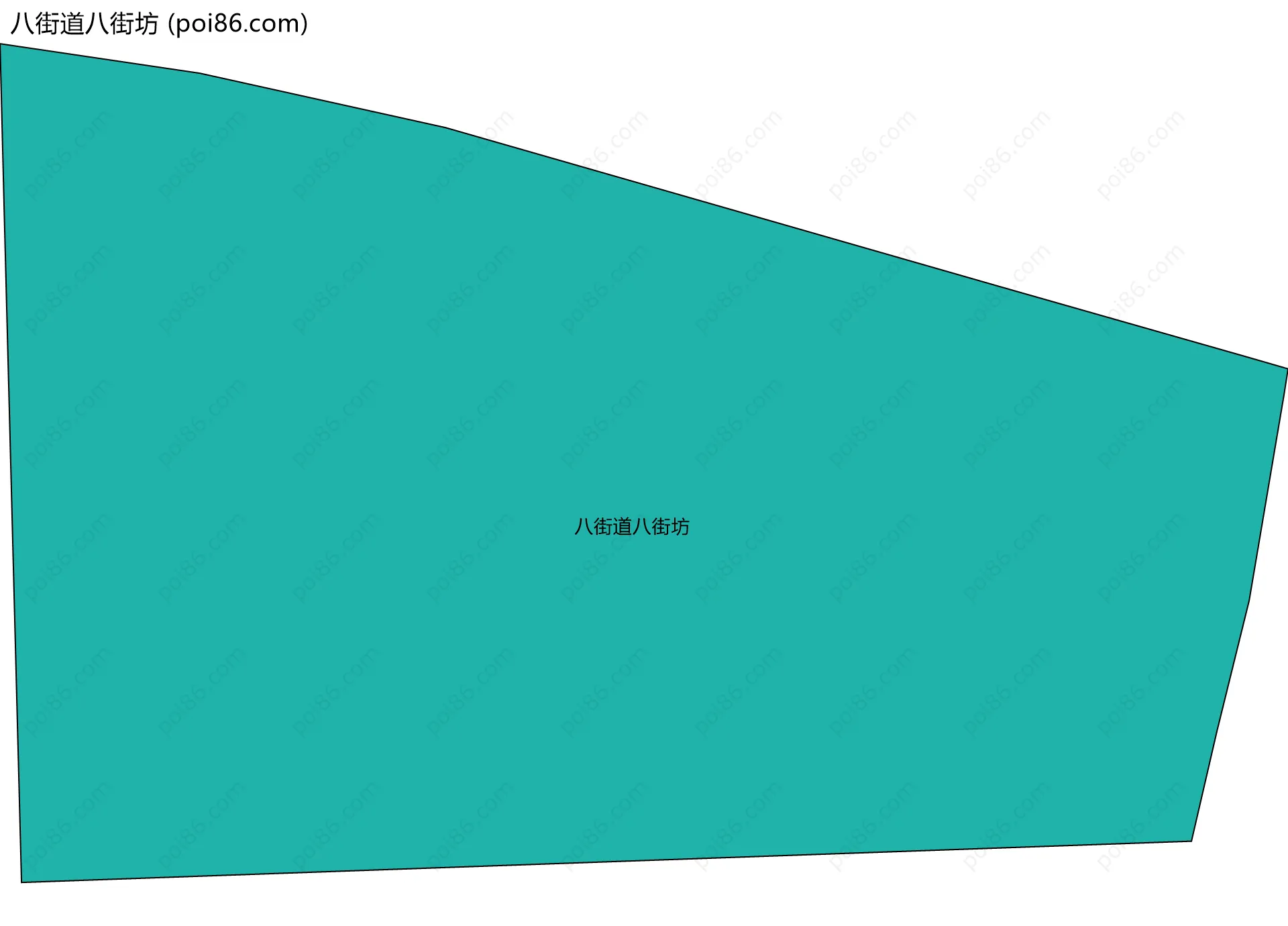 八街道八街坊边界地图