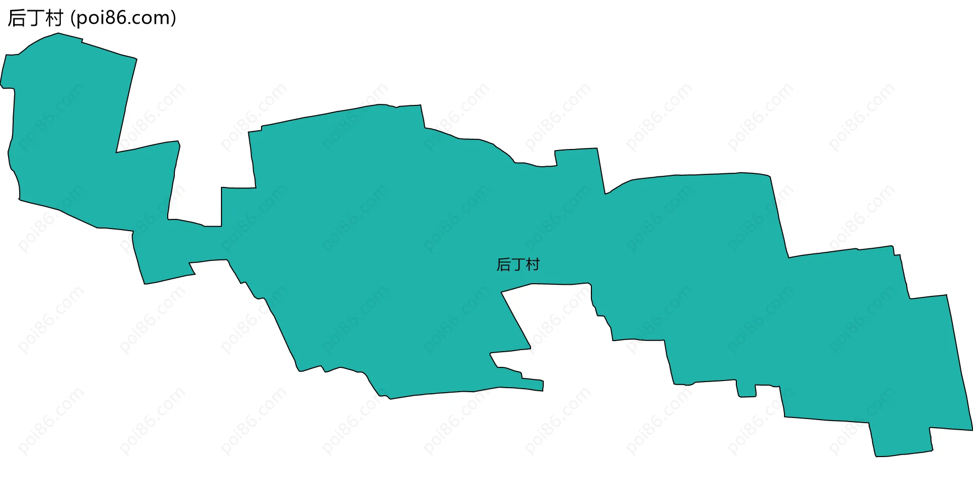 后丁村边界地图