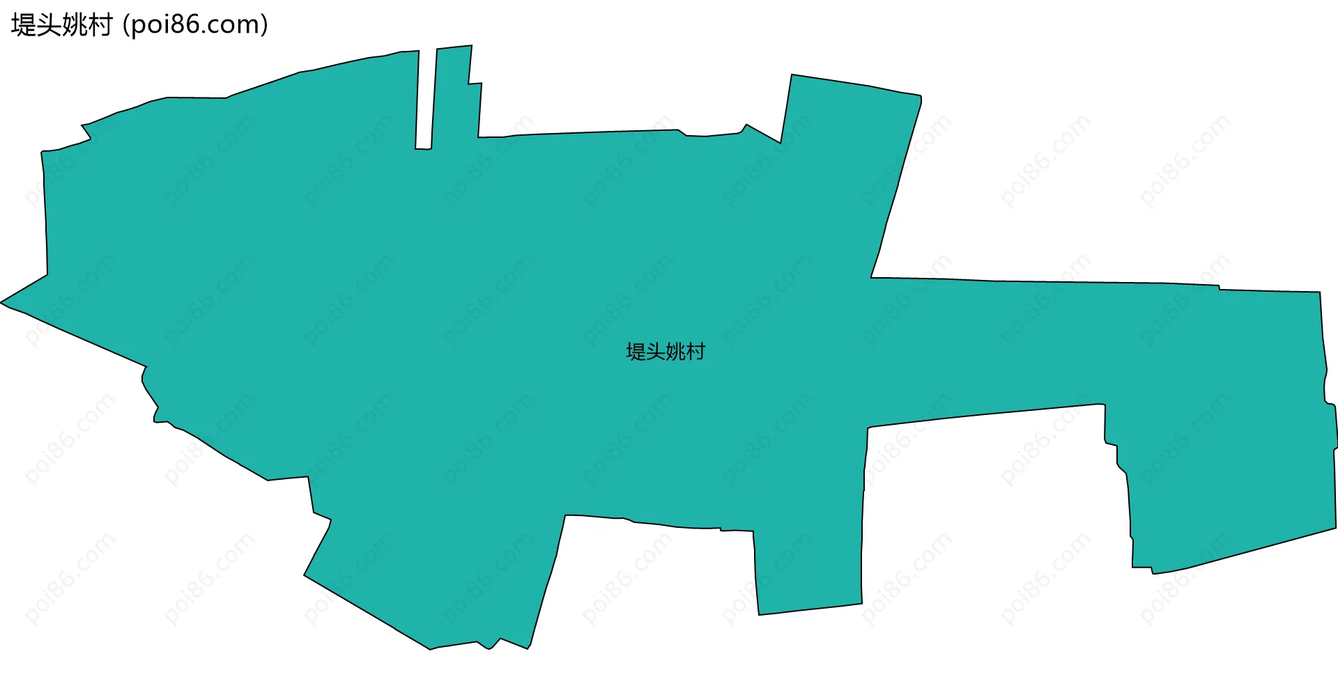 堤头姚村边界地图