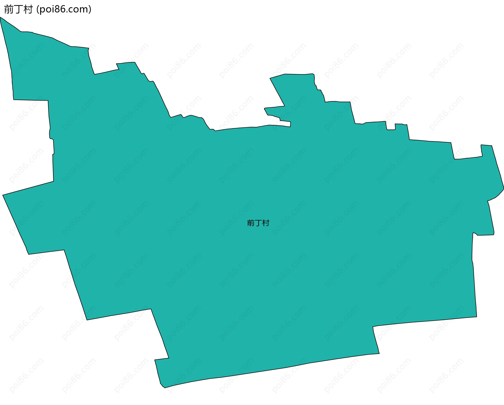 前丁村边界地图