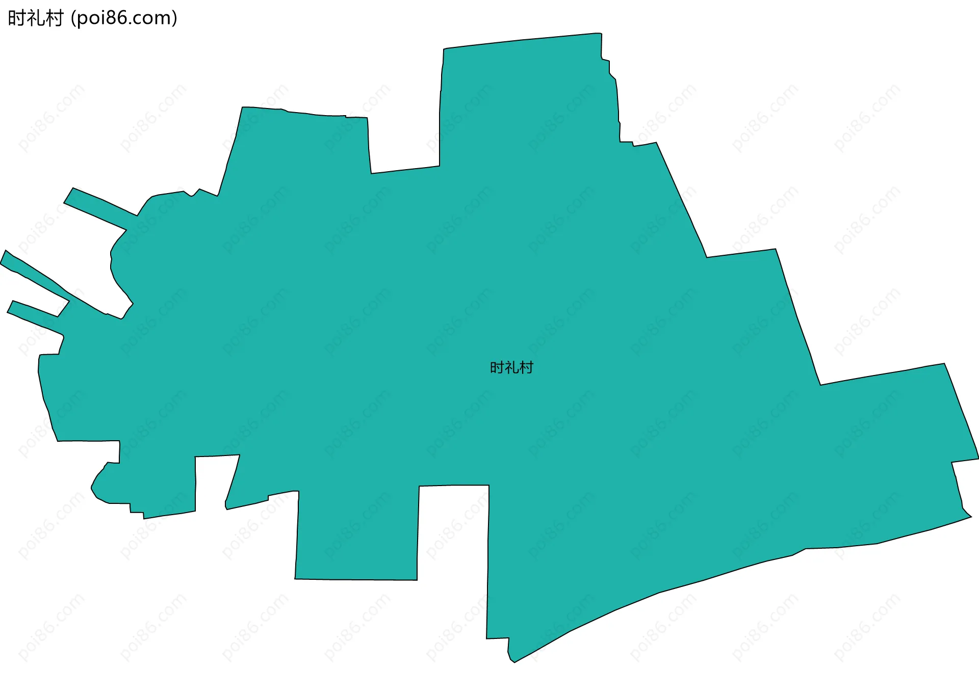 时礼村边界地图