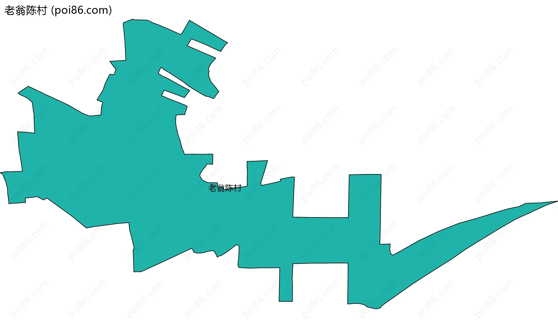 老翁陈村边界地图