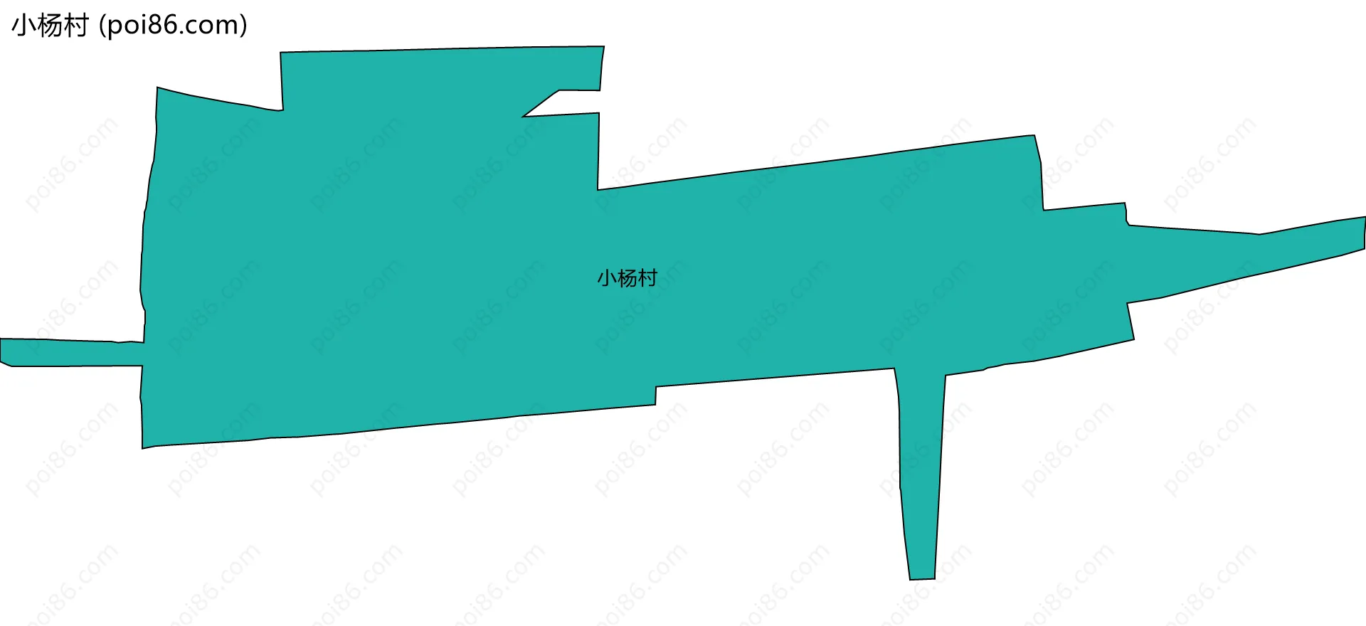 小杨村边界地图