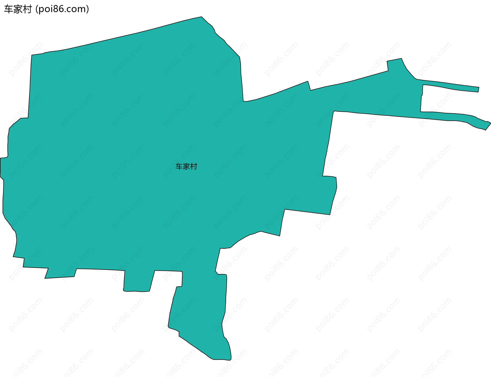车家村边界地图