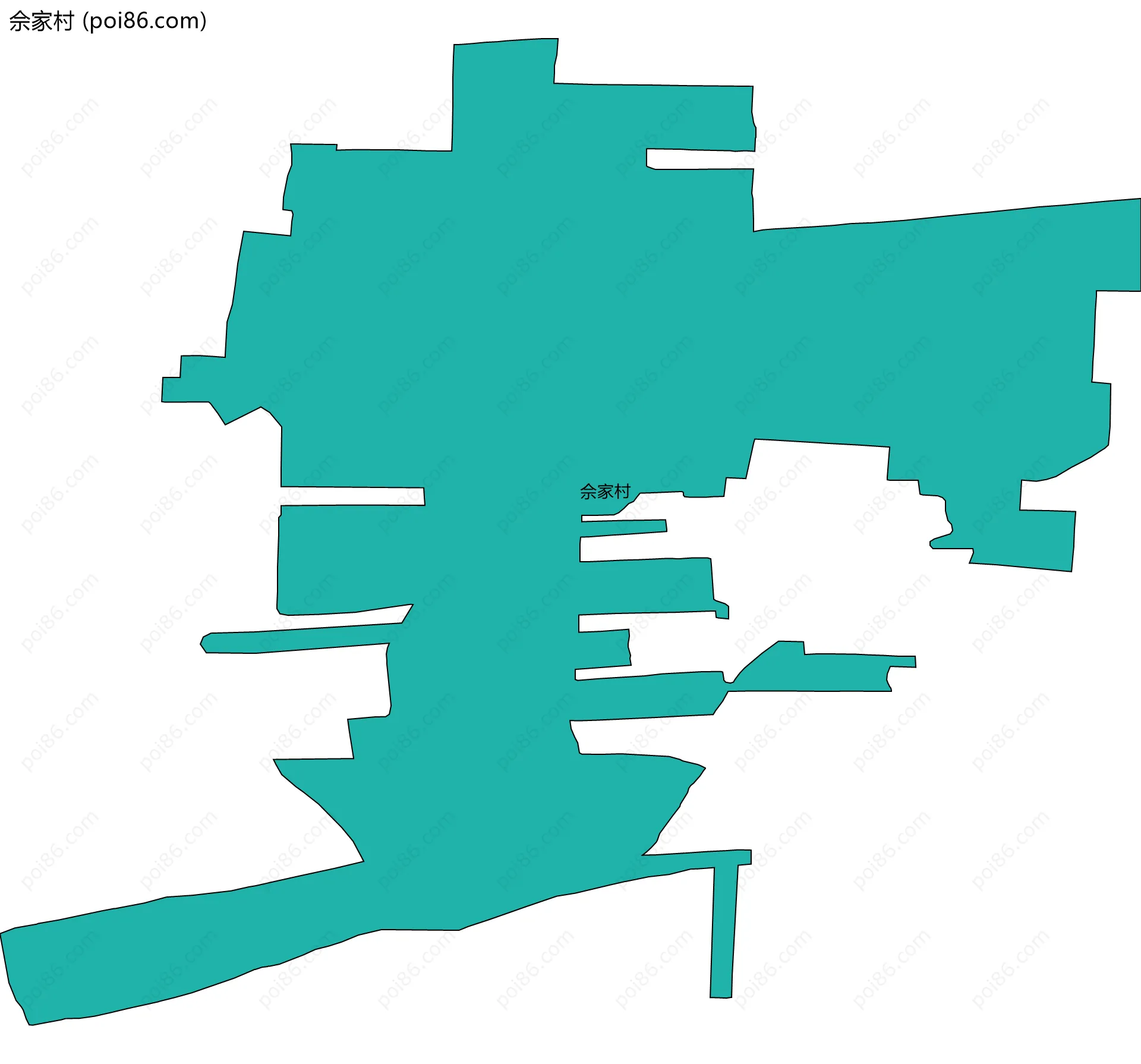 佘家村边界地图