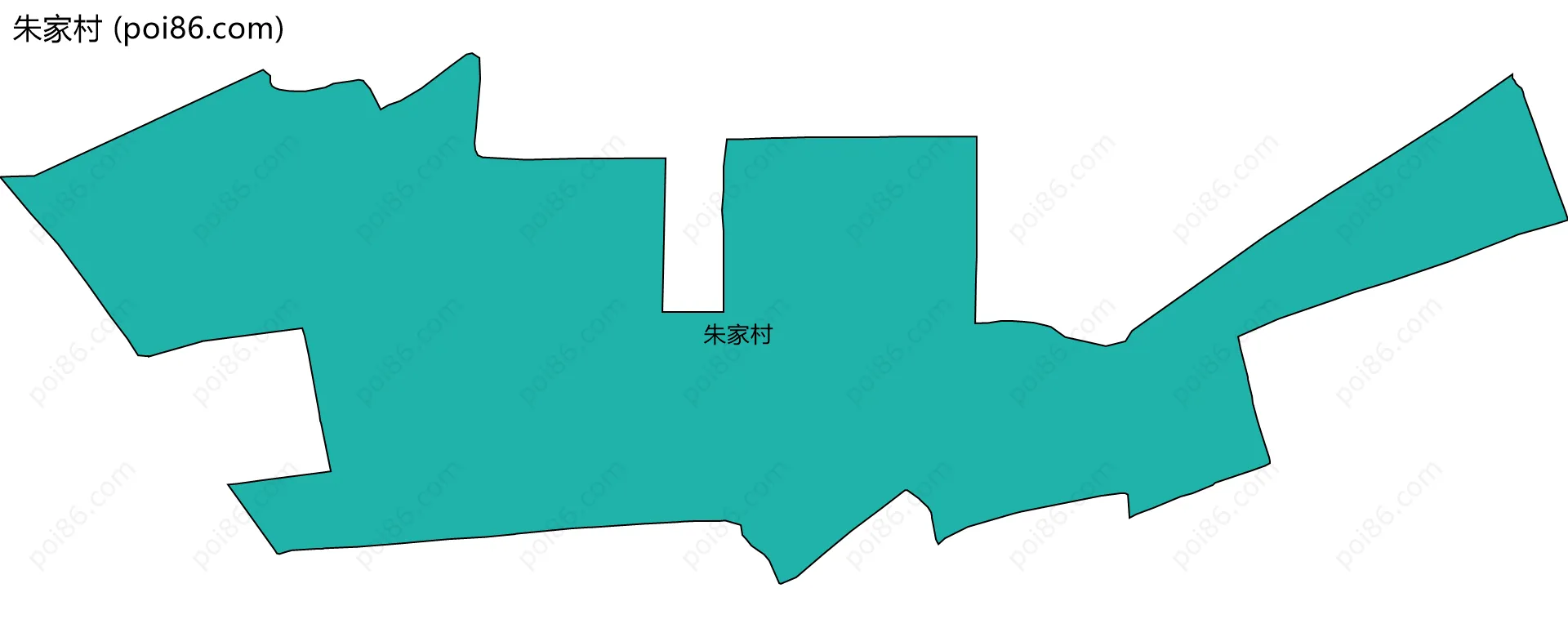 朱家村边界地图