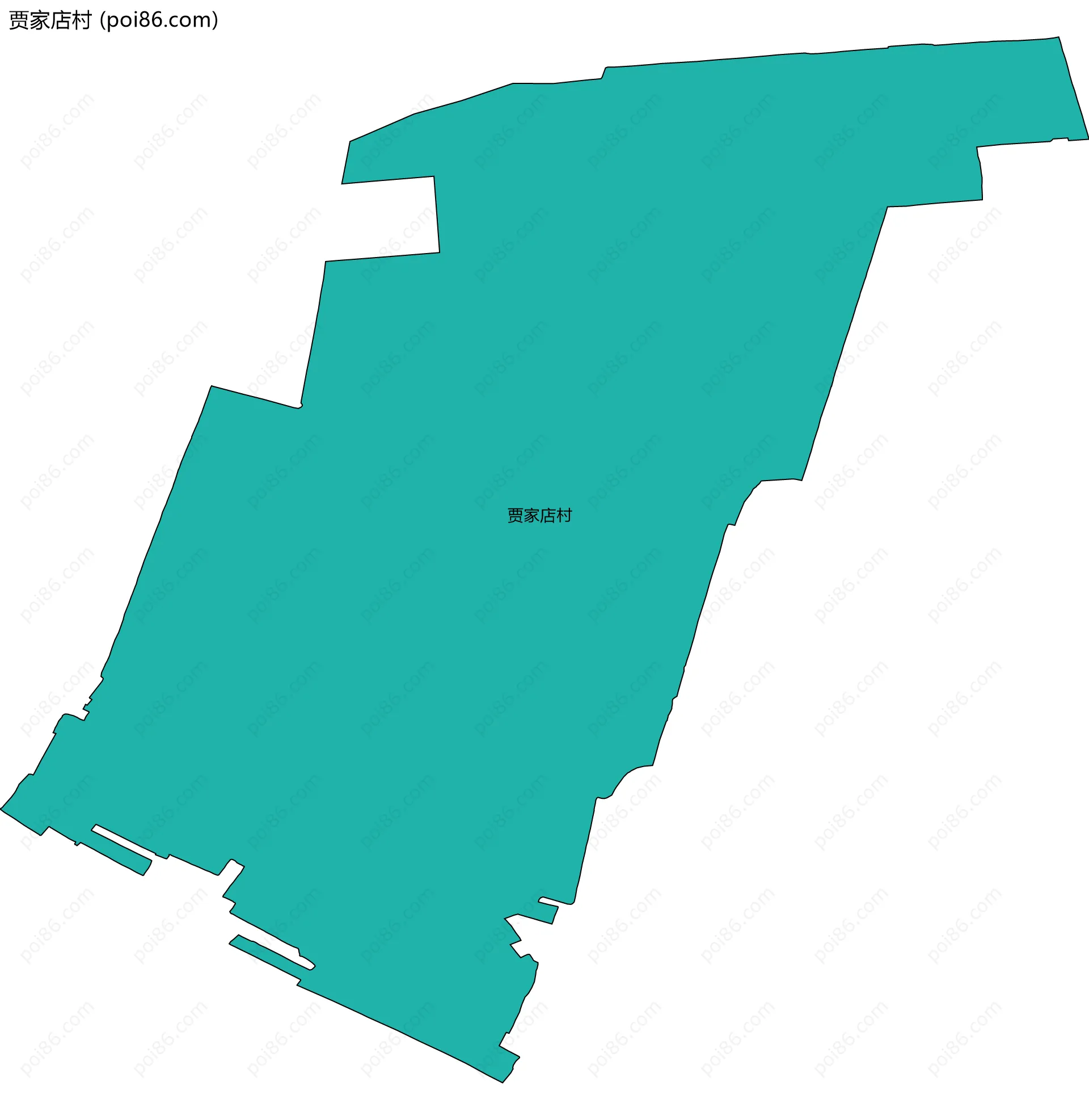 贾家店村边界地图