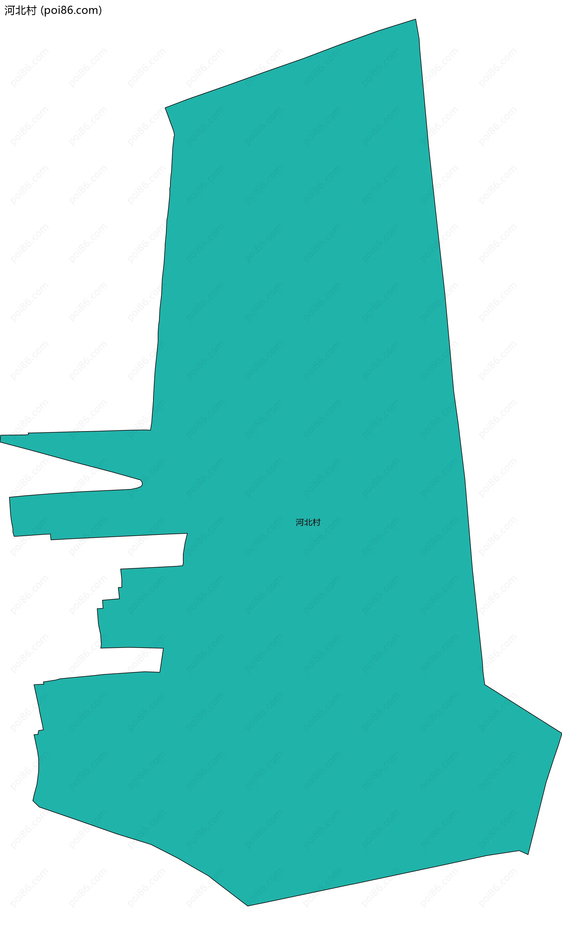 河北村边界地图