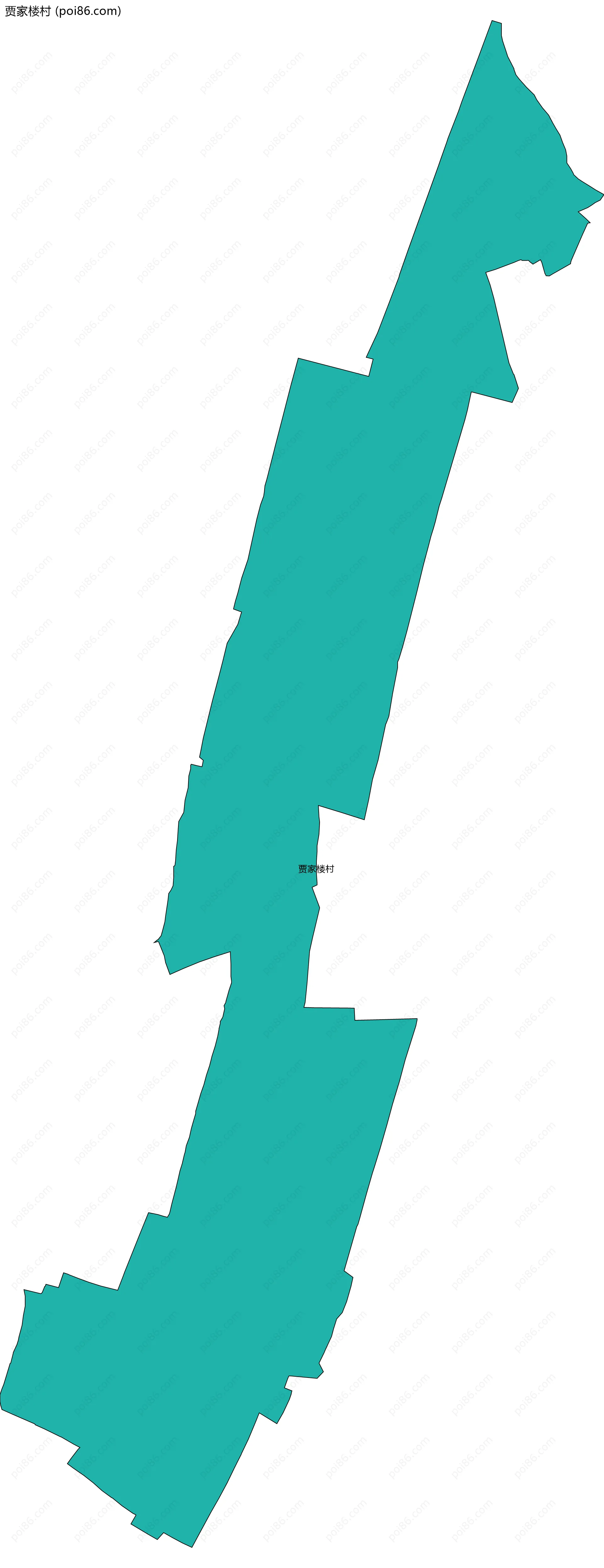 贾家楼村边界地图