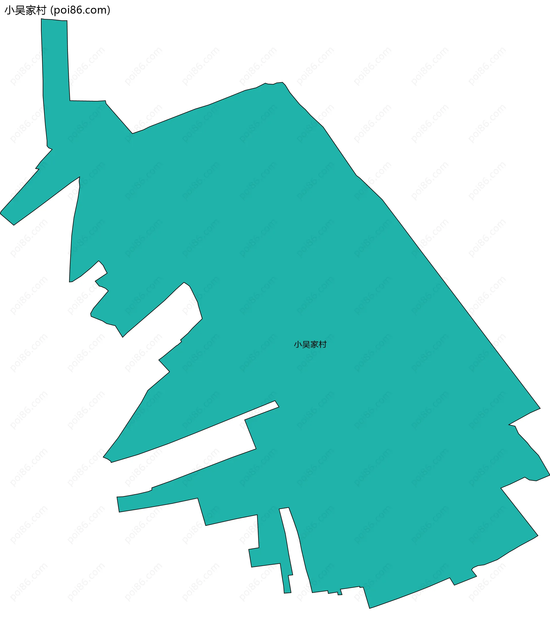 小吴家村边界地图
