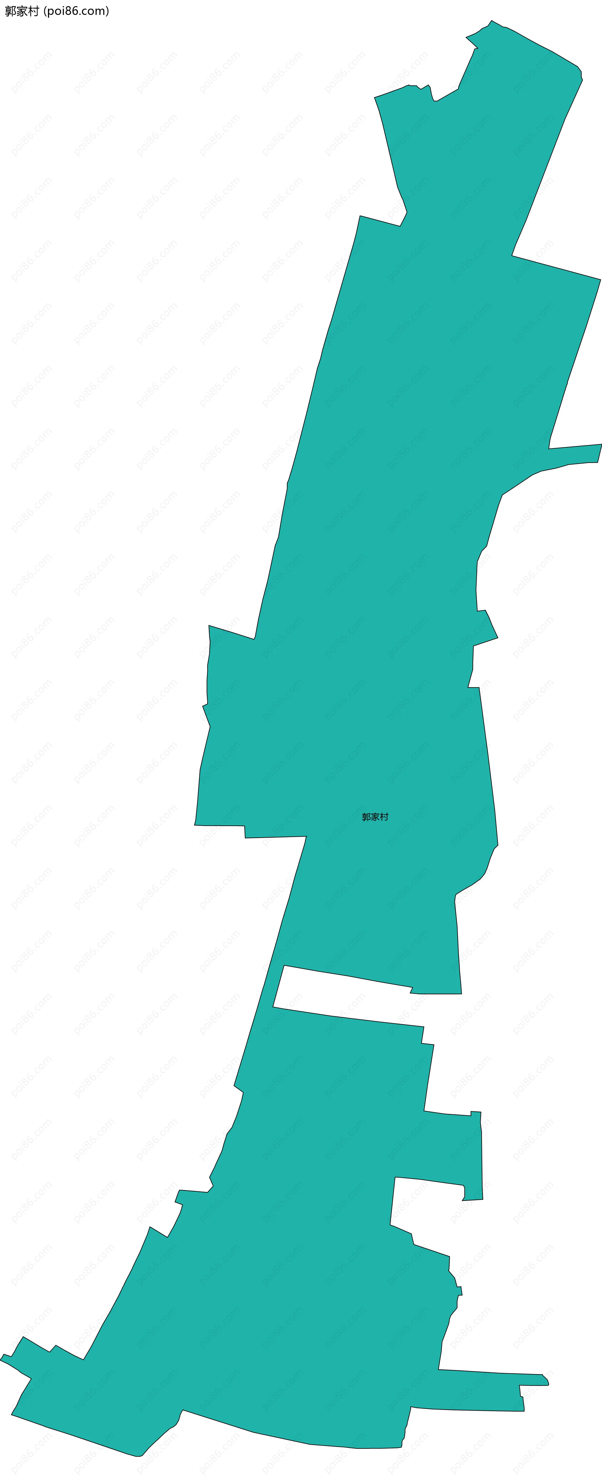 郭家村边界地图