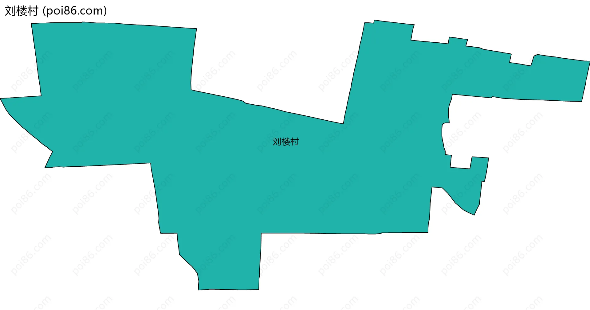 刘楼村边界地图