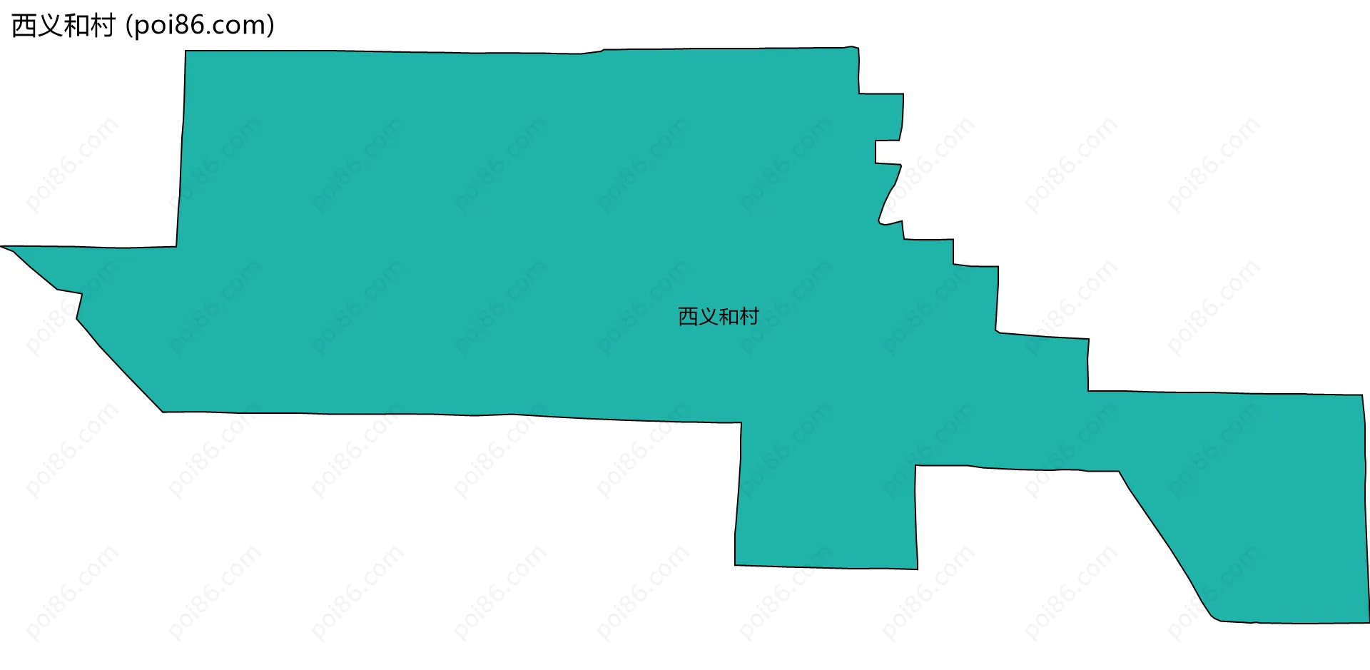 西义和村边界地图