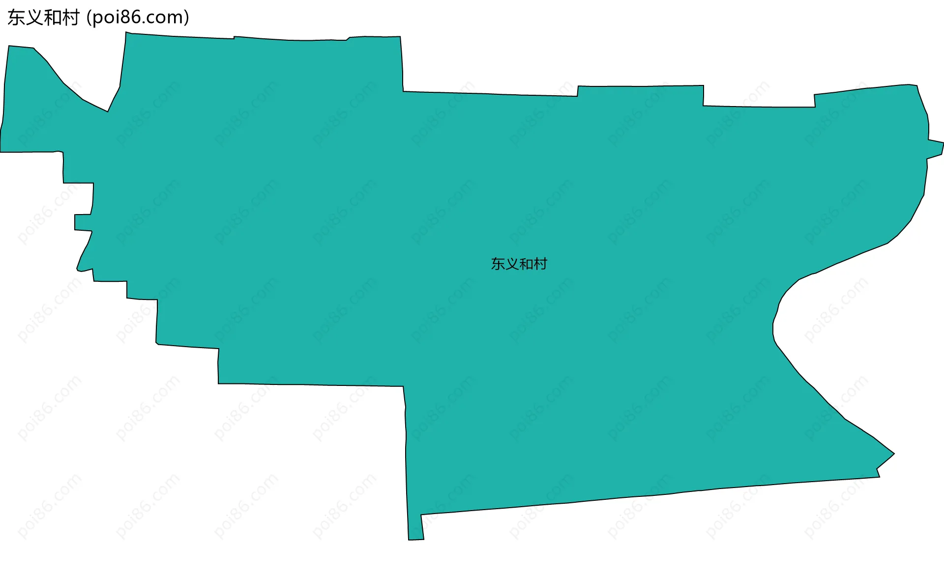 东义和村边界地图