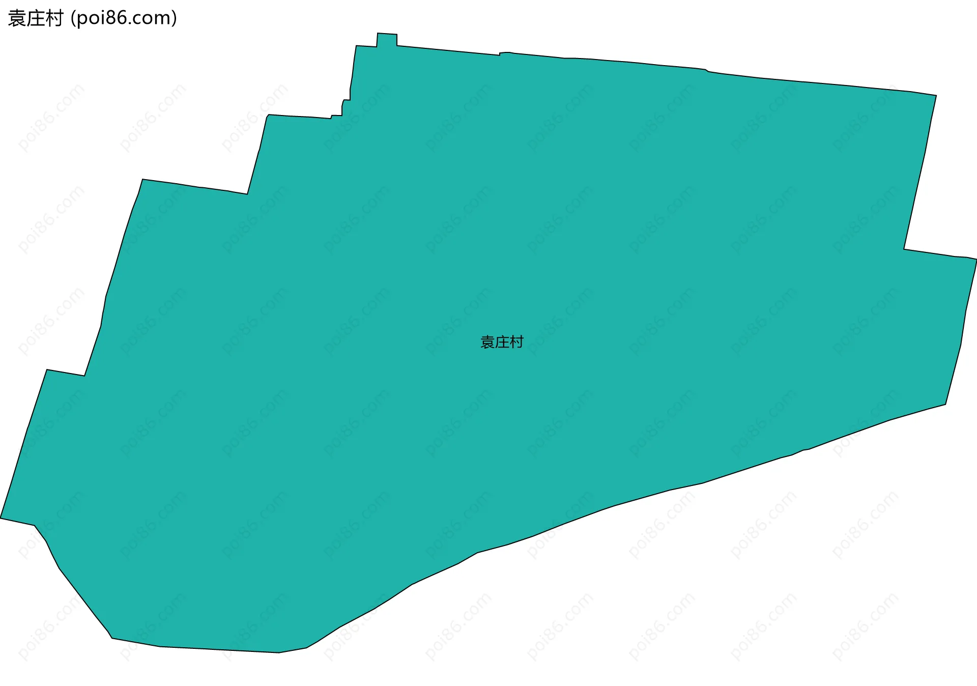 袁庄村边界地图