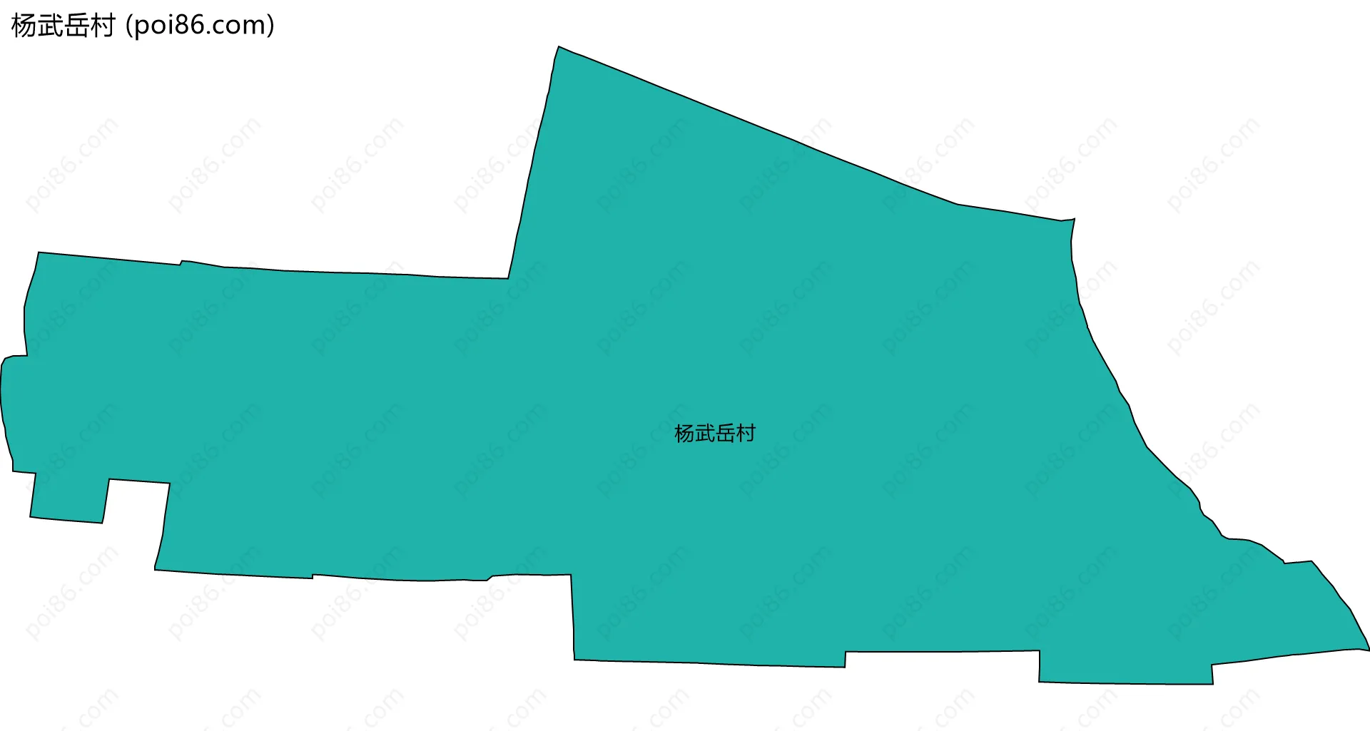 杨武岳村边界地图