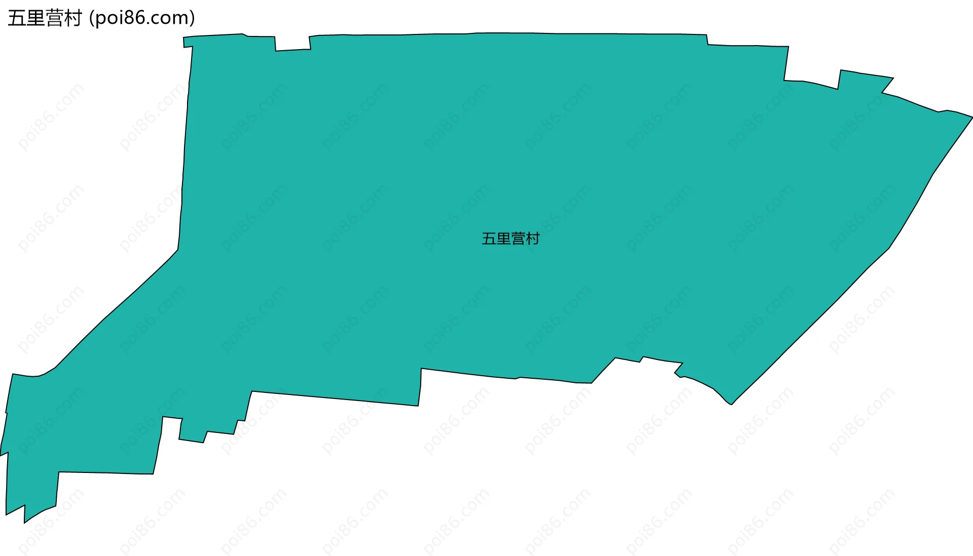 五里营村边界地图