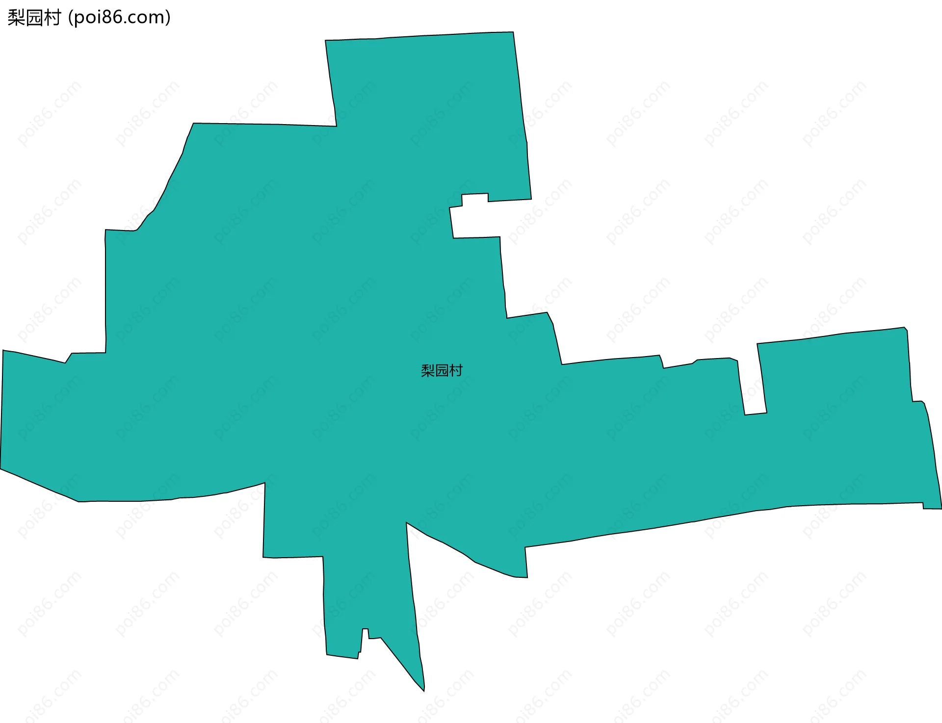 梨园村边界地图
