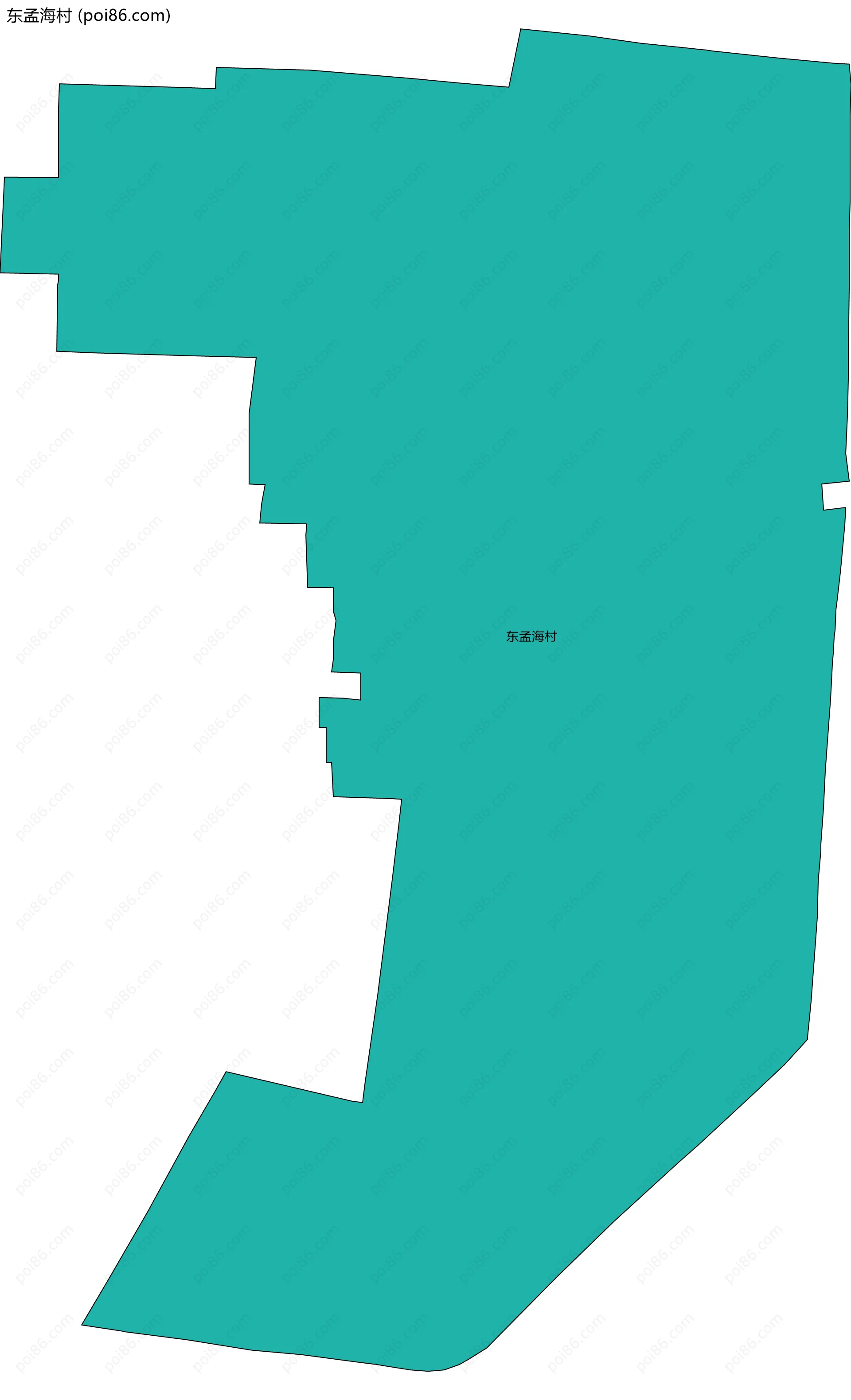 东孟海村边界地图