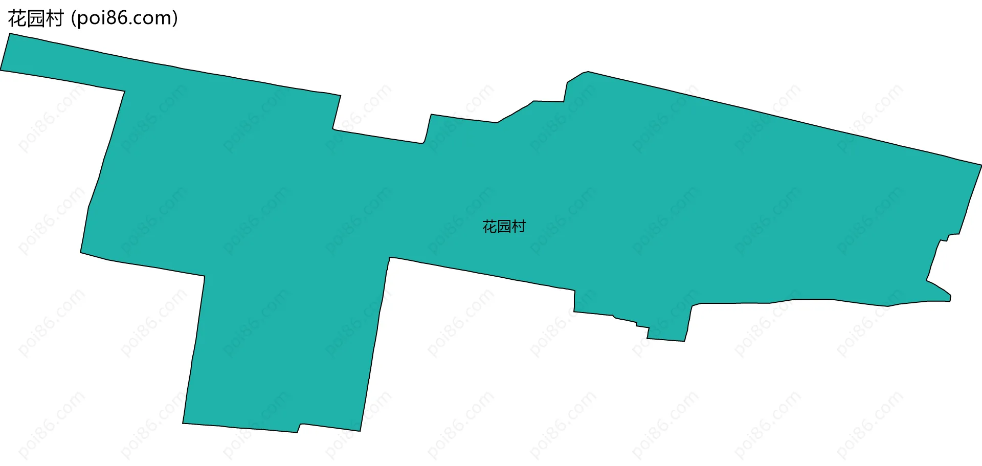 花园村边界地图