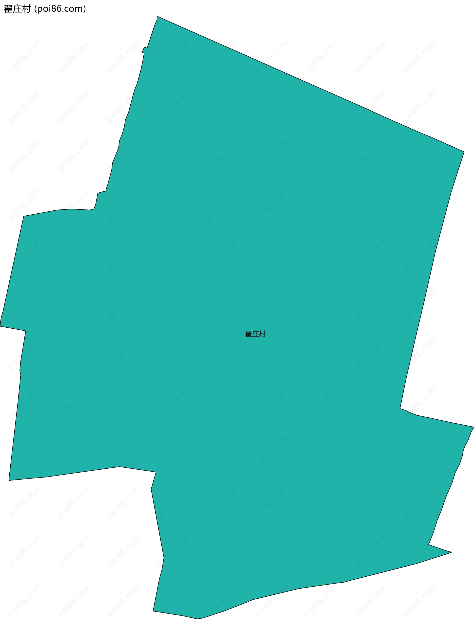 翟庄村边界地图