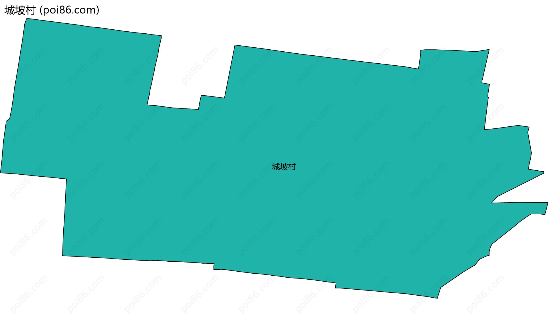 城坡村边界地图