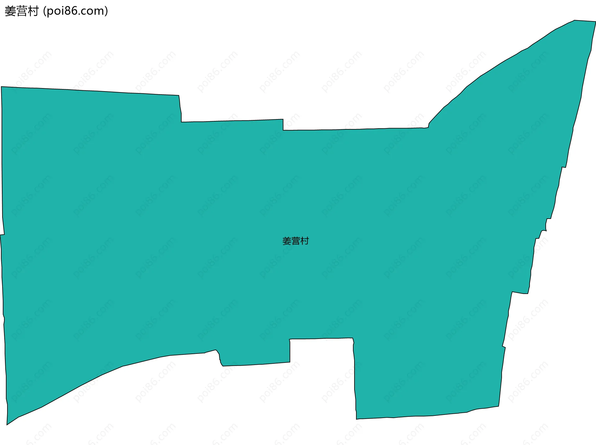 姜营村边界地图