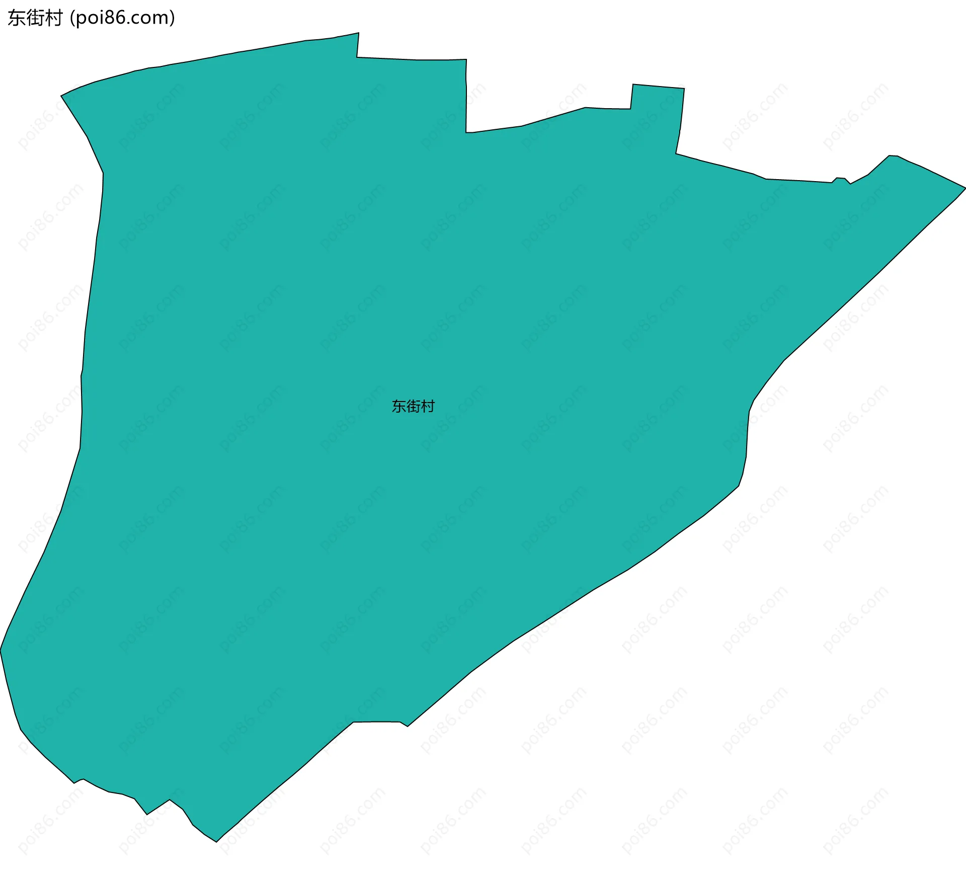 东街村边界地图