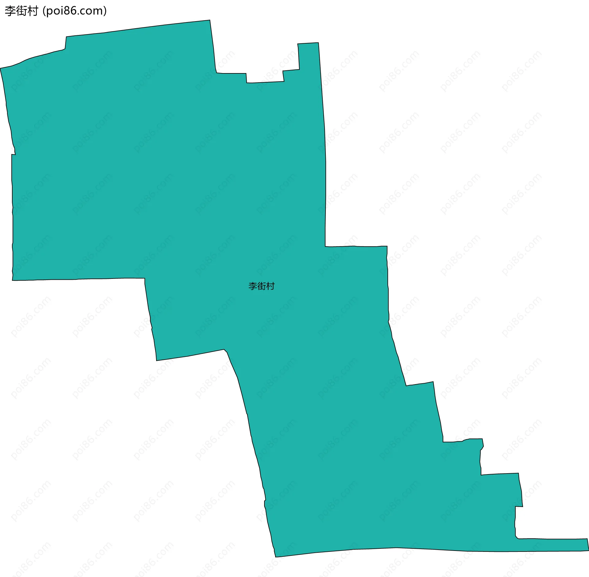 李街村边界地图