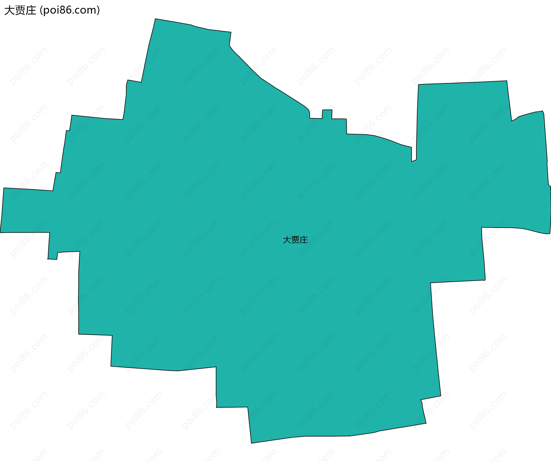 大贾庄边界地图
