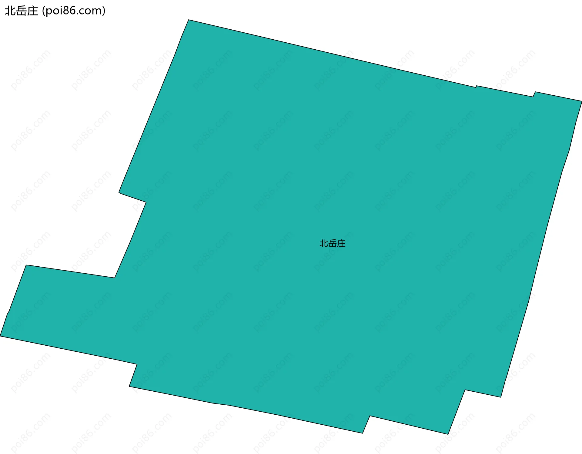 北岳庄边界地图