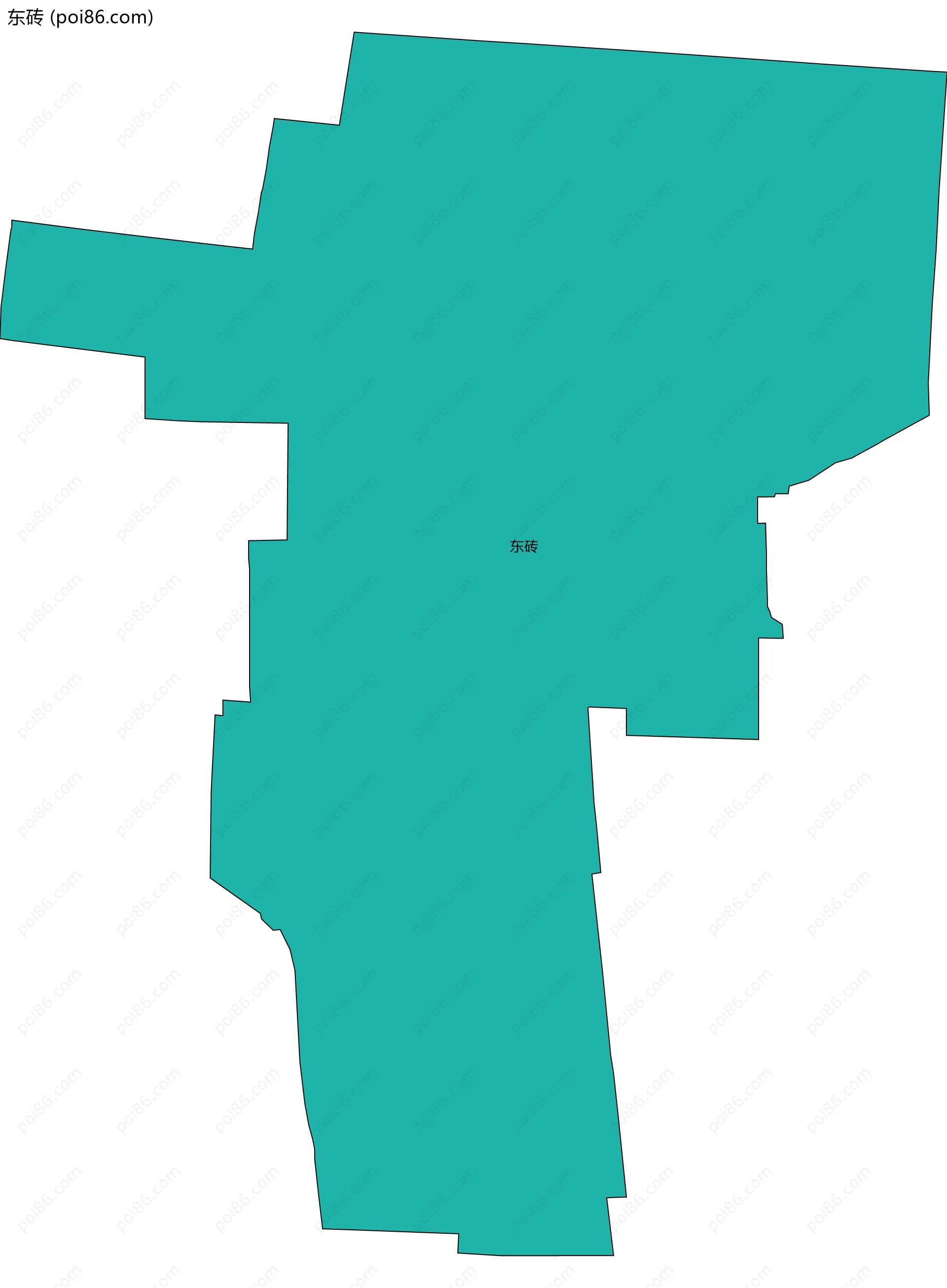 东砖边界地图
