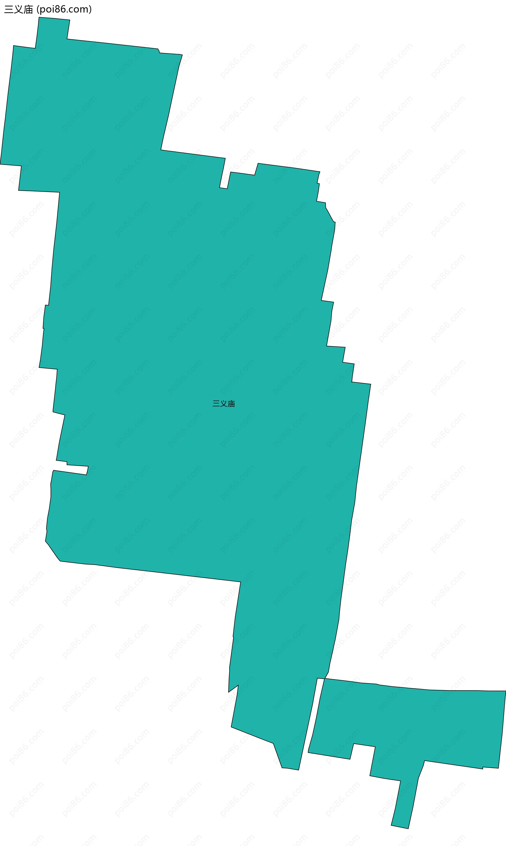 三义庙边界地图