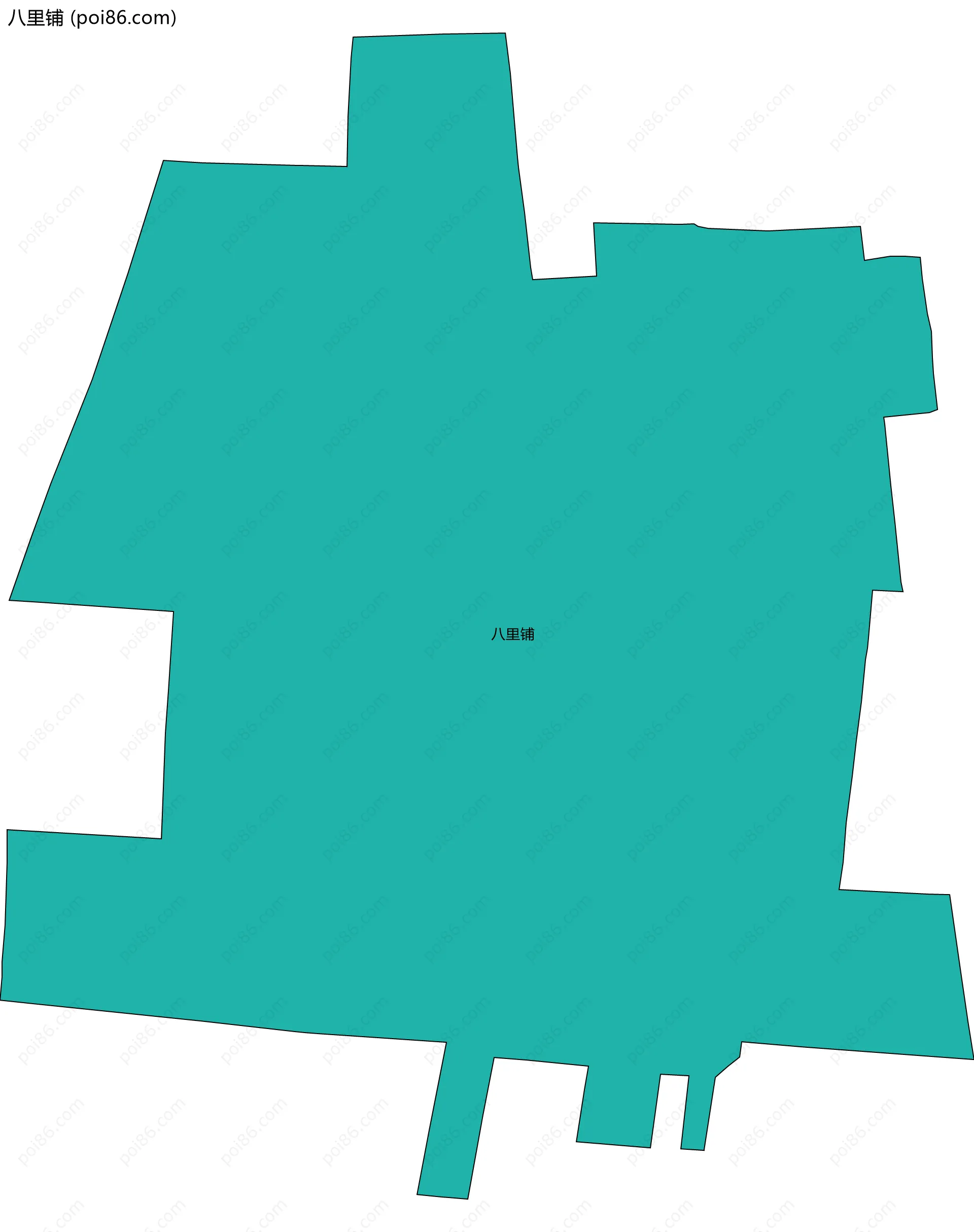 八里铺边界地图