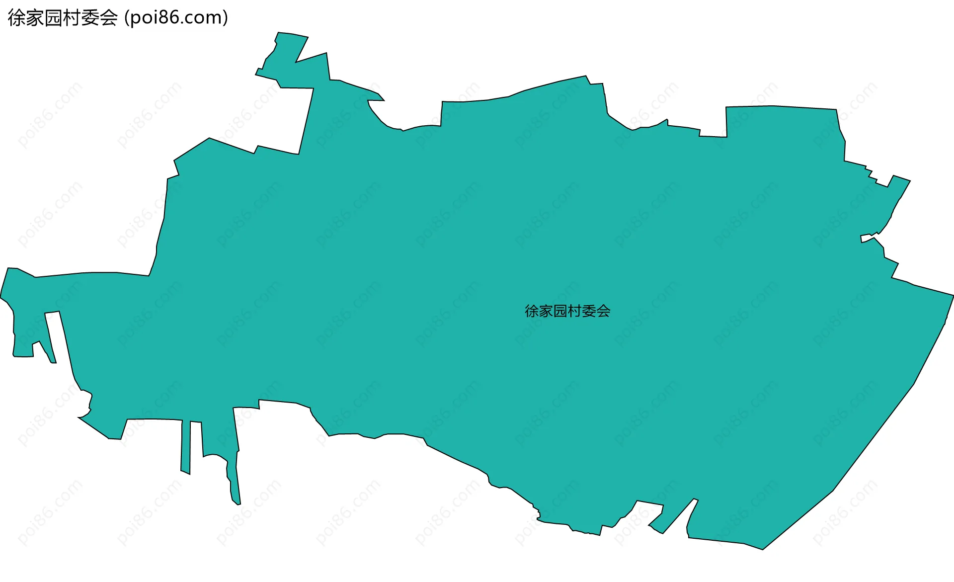 徐家园村委会边界地图