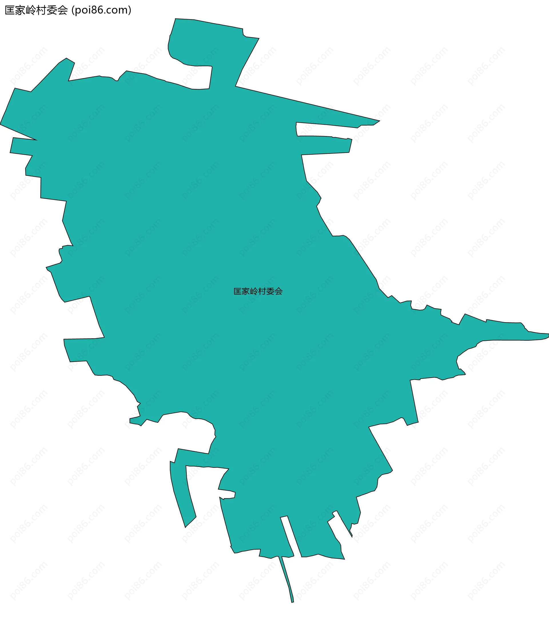 匡家岭村委会边界地图