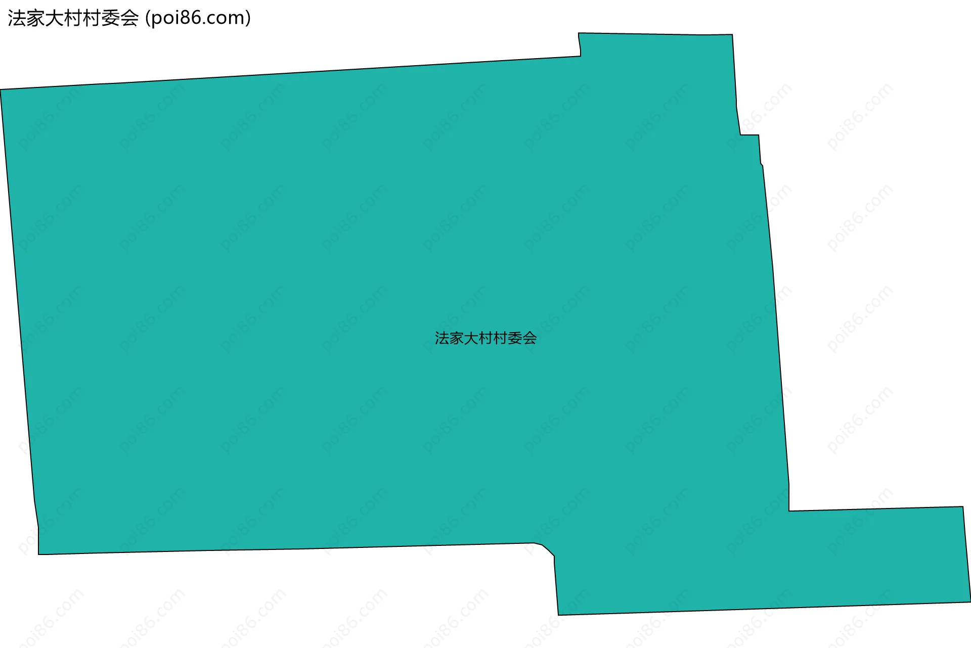 法家大村村委会边界地图