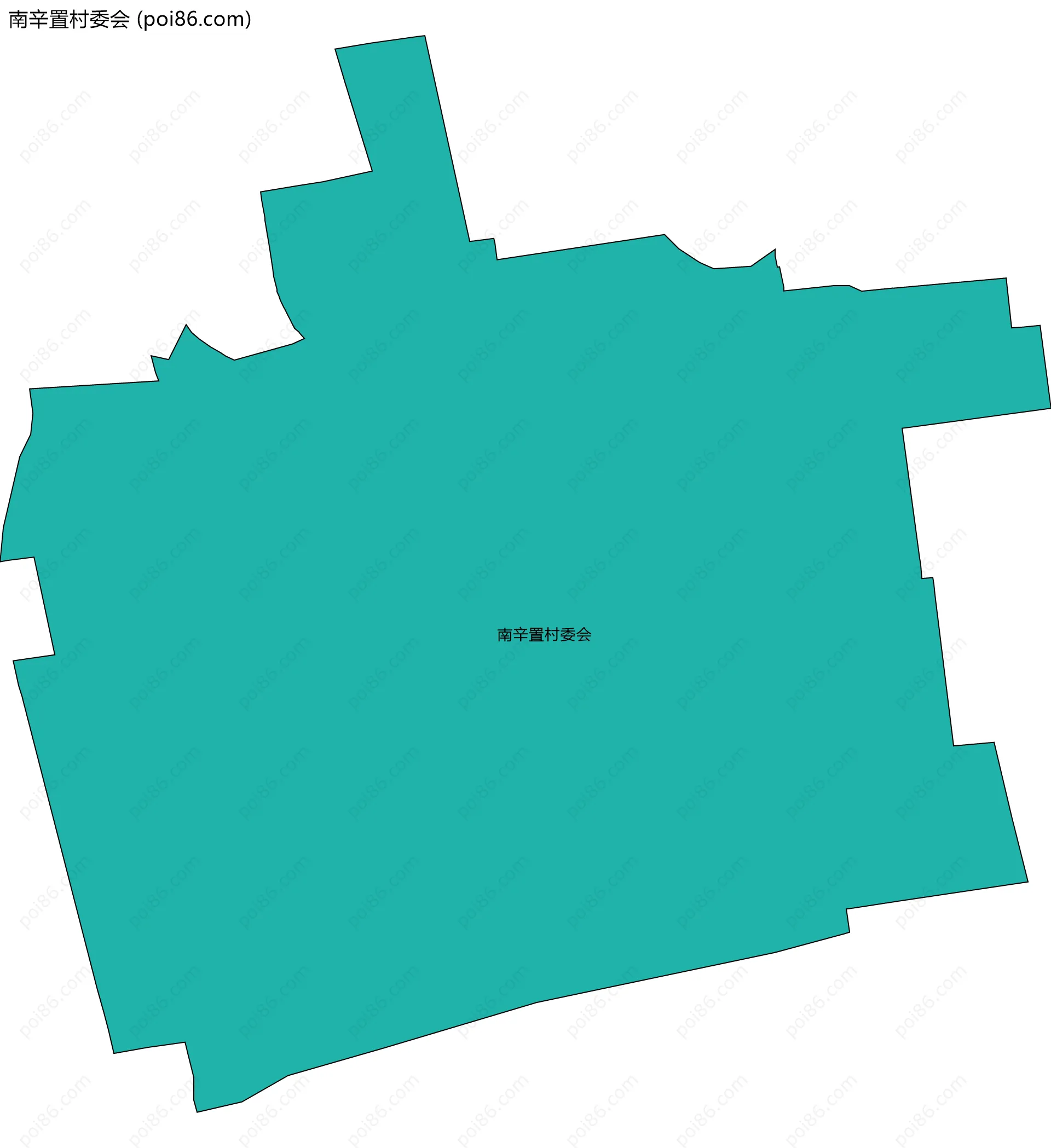 南辛置村委会边界地图
