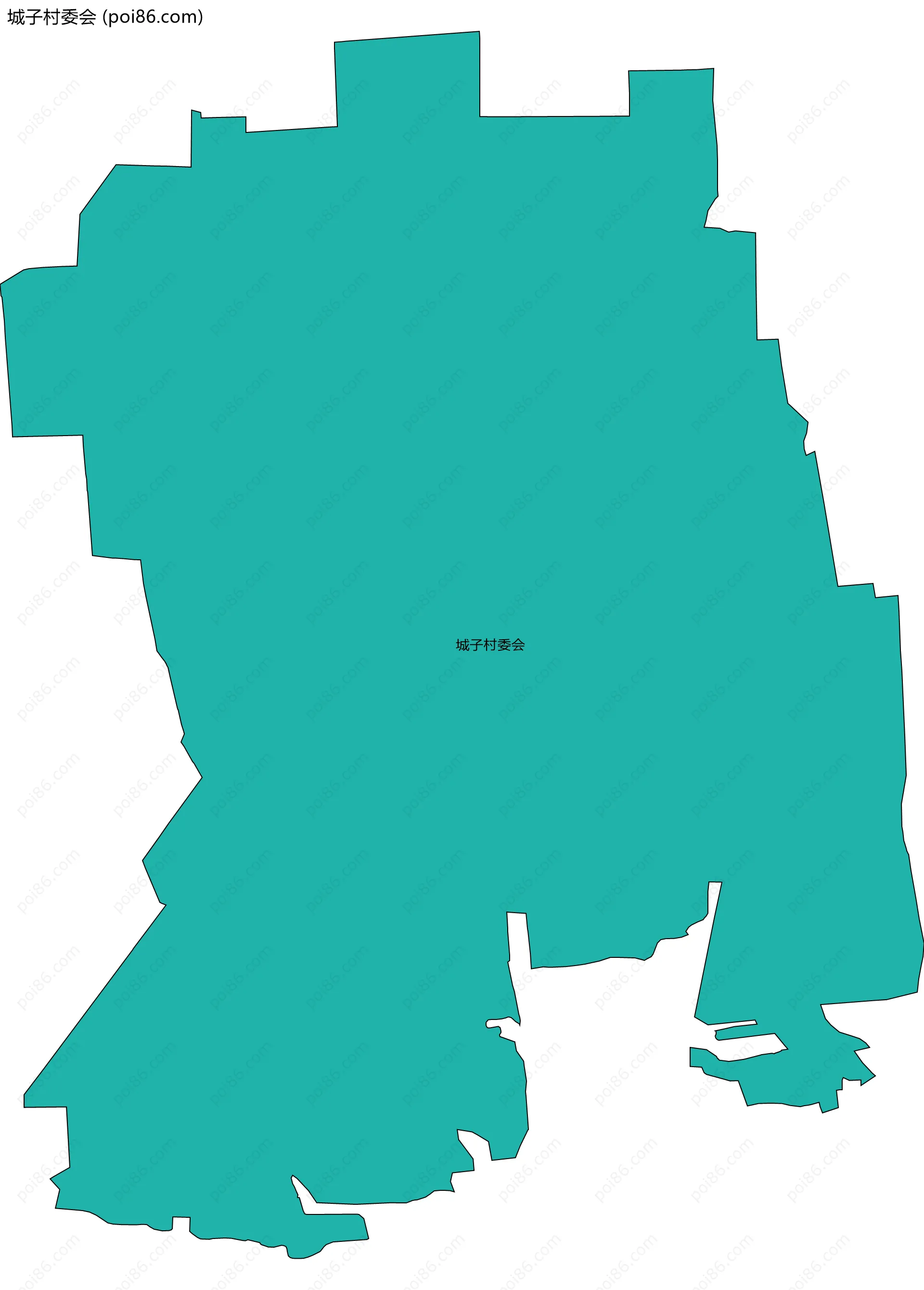 城子村委会边界地图