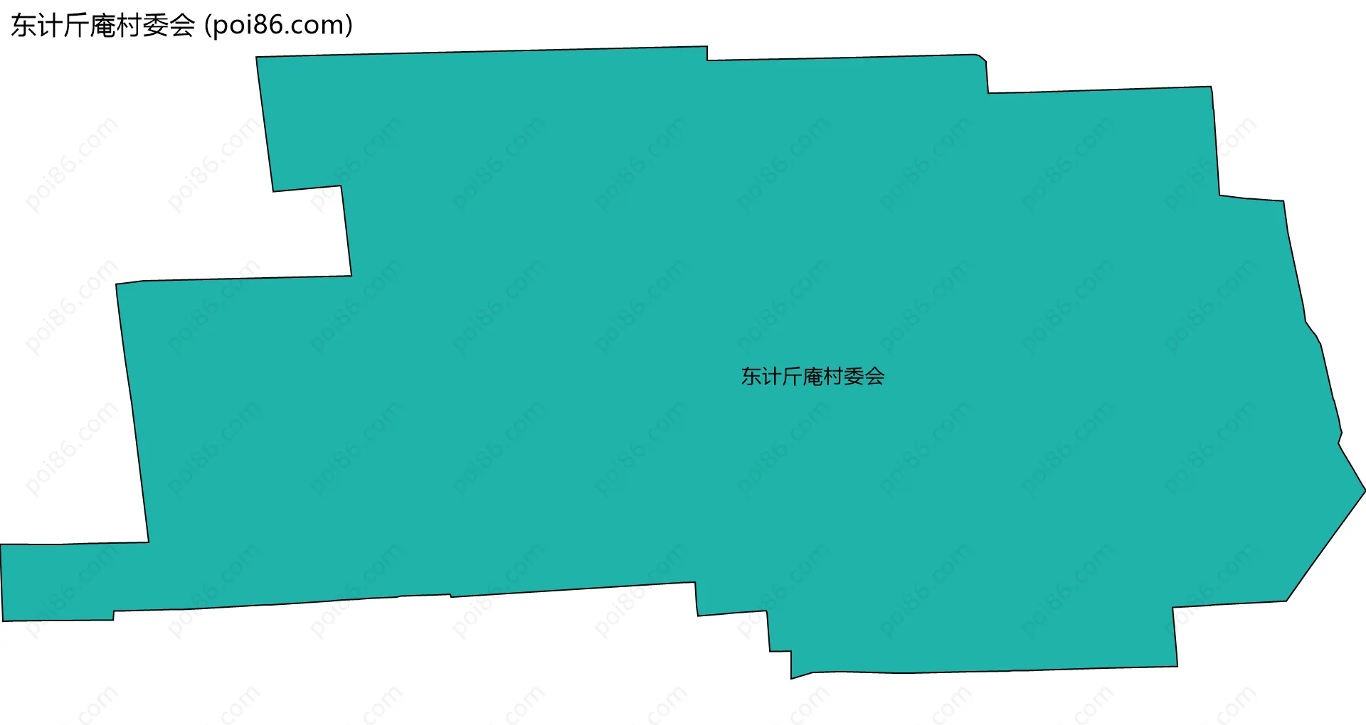 东计斤庵村委会边界地图