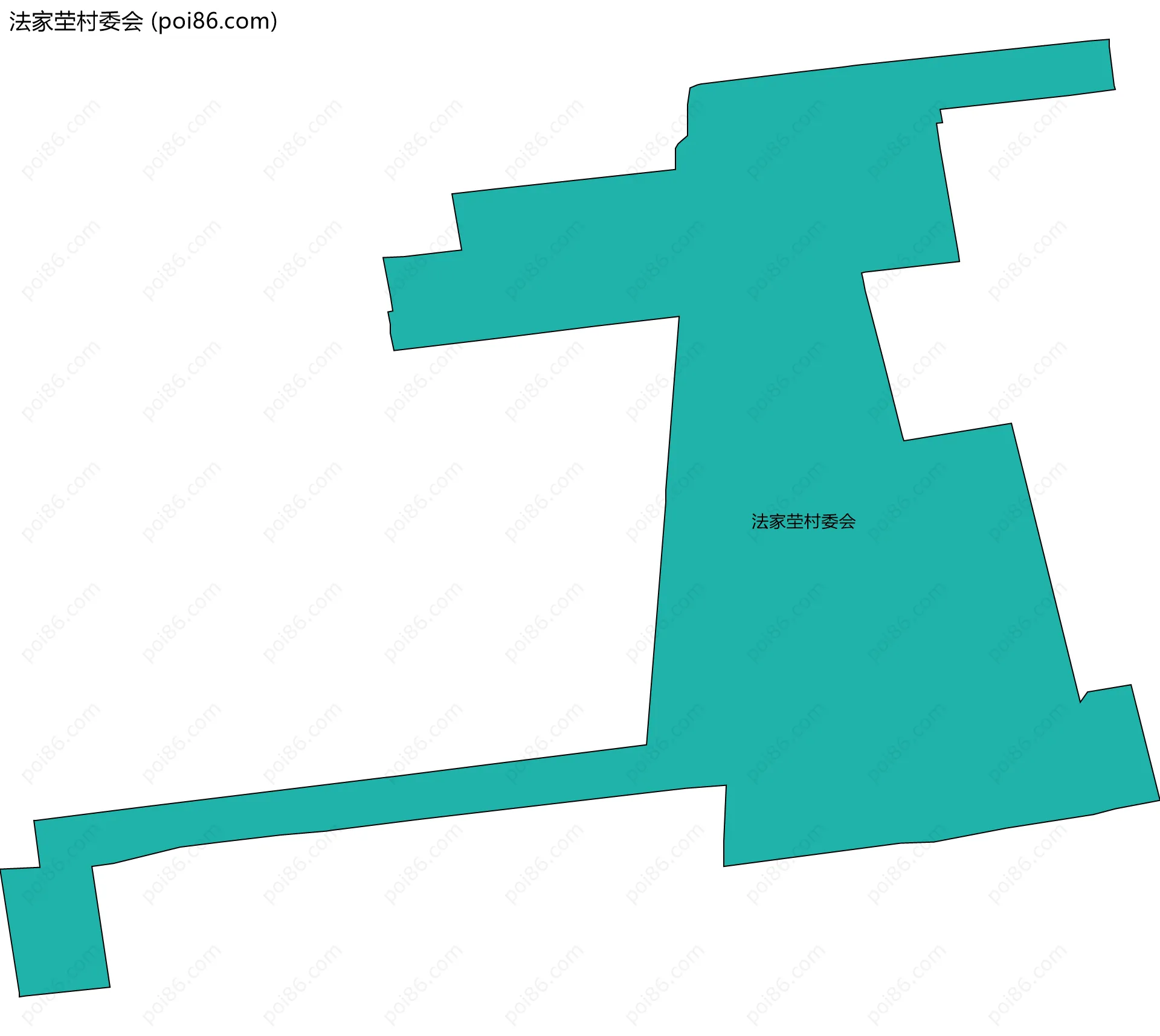 法家茔村委会边界地图