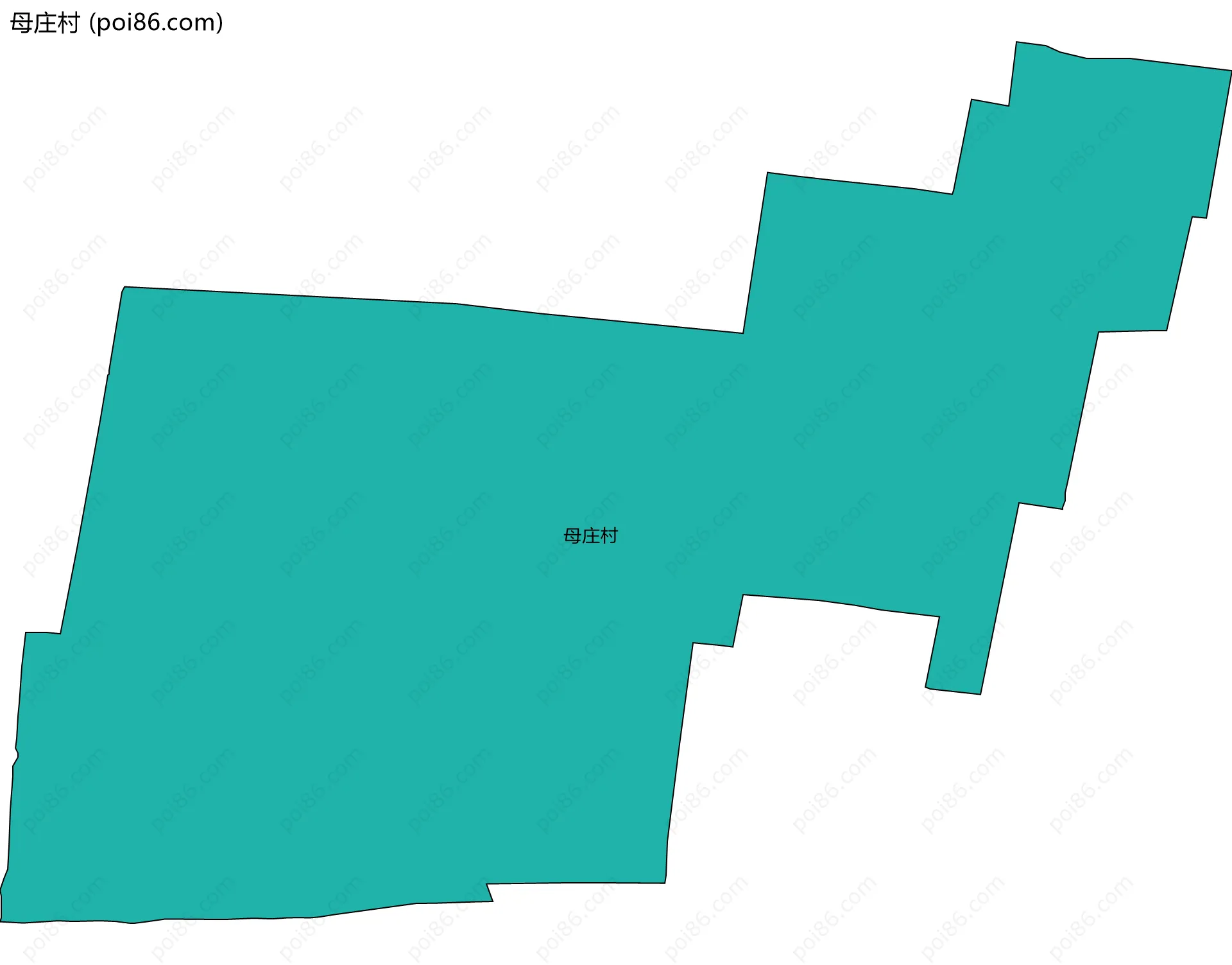 母庄村边界地图