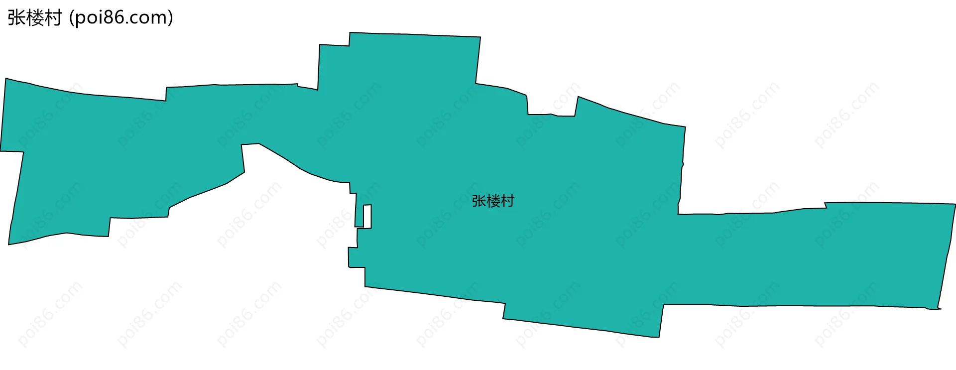 张楼村边界地图