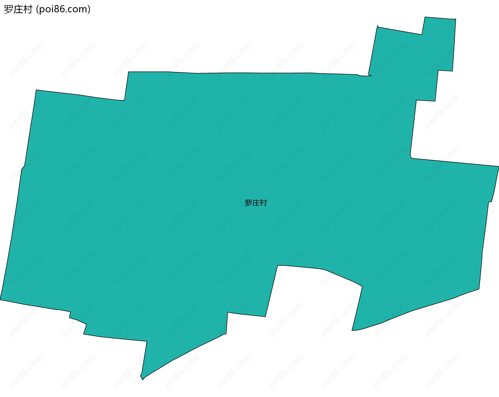 罗庄村边界地图
