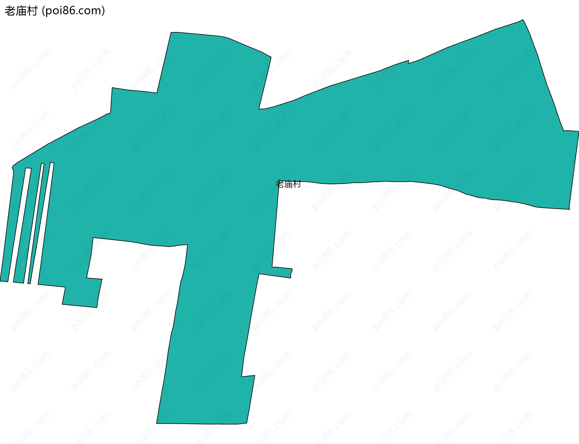 老庙村边界地图