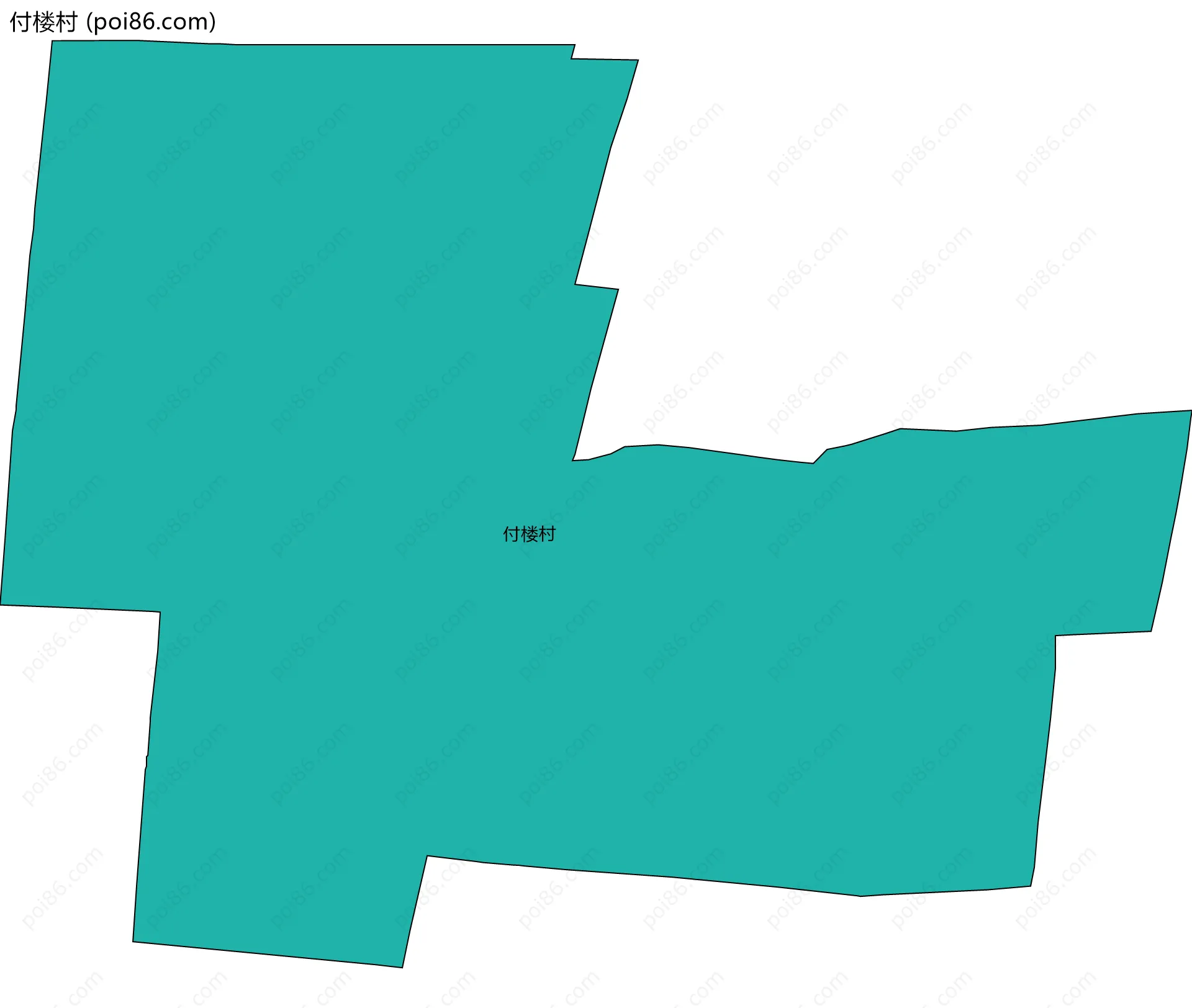 付楼村边界地图