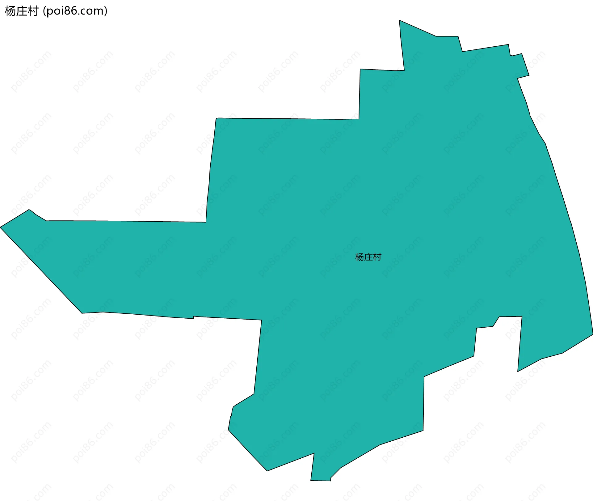 杨庄村边界地图