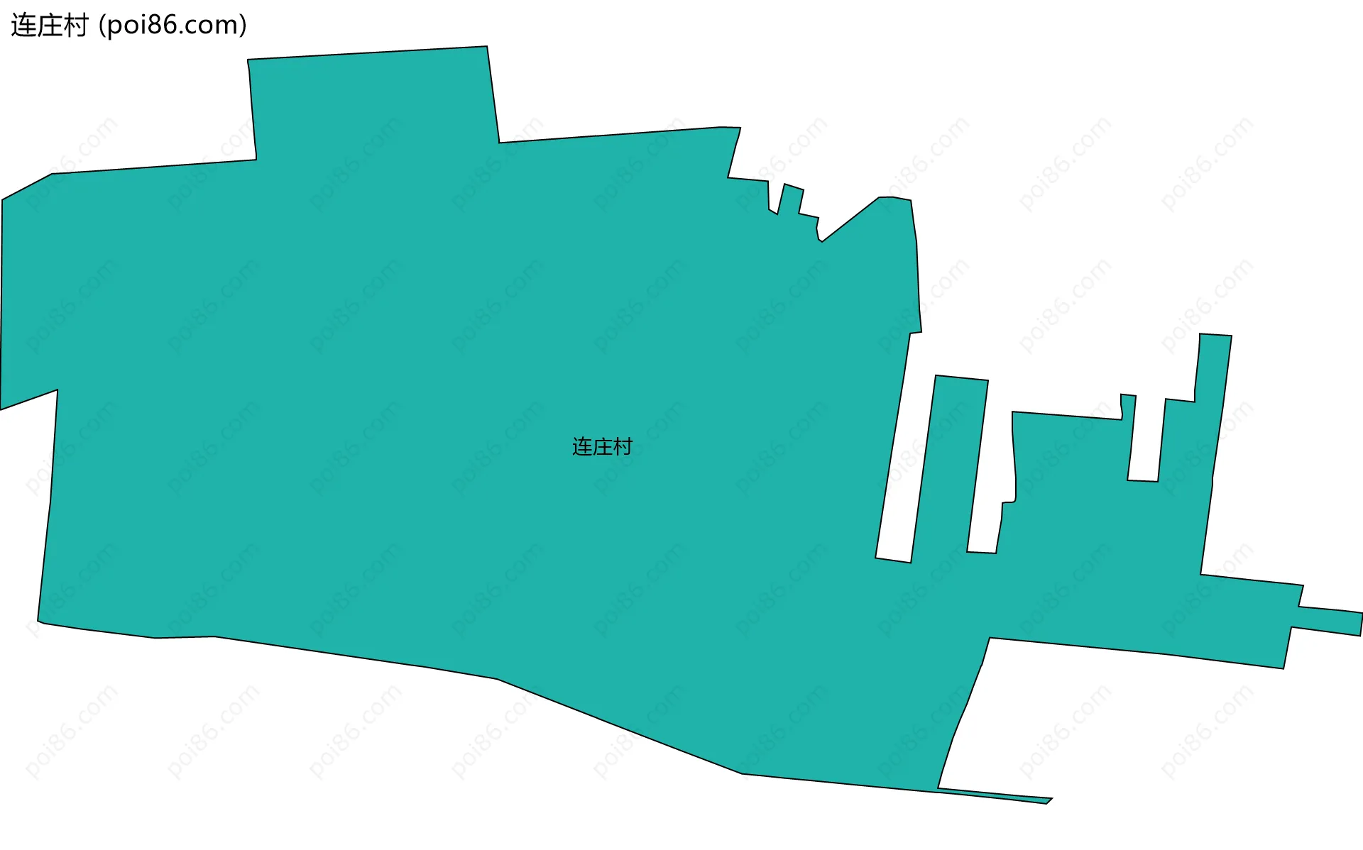 连庄村边界地图