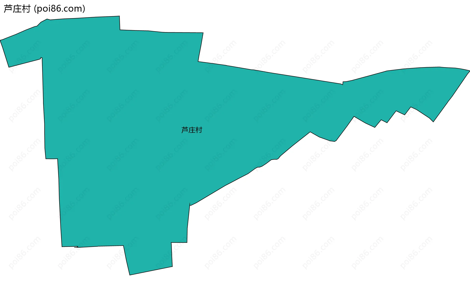 芦庄村边界地图